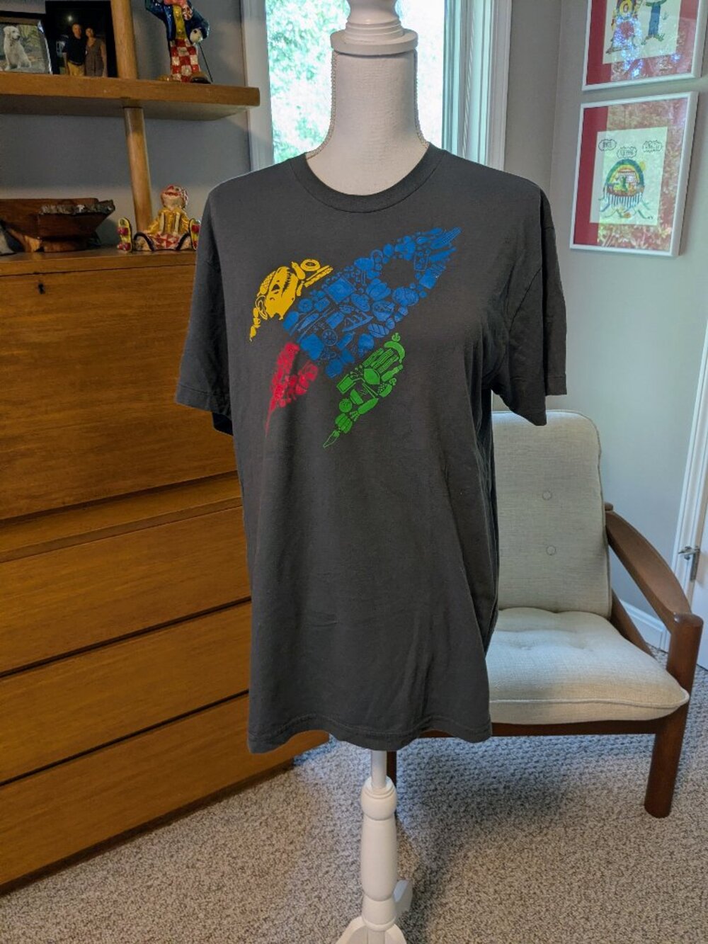 Google Go/Food Corporate Employee T-Shirt Mens L